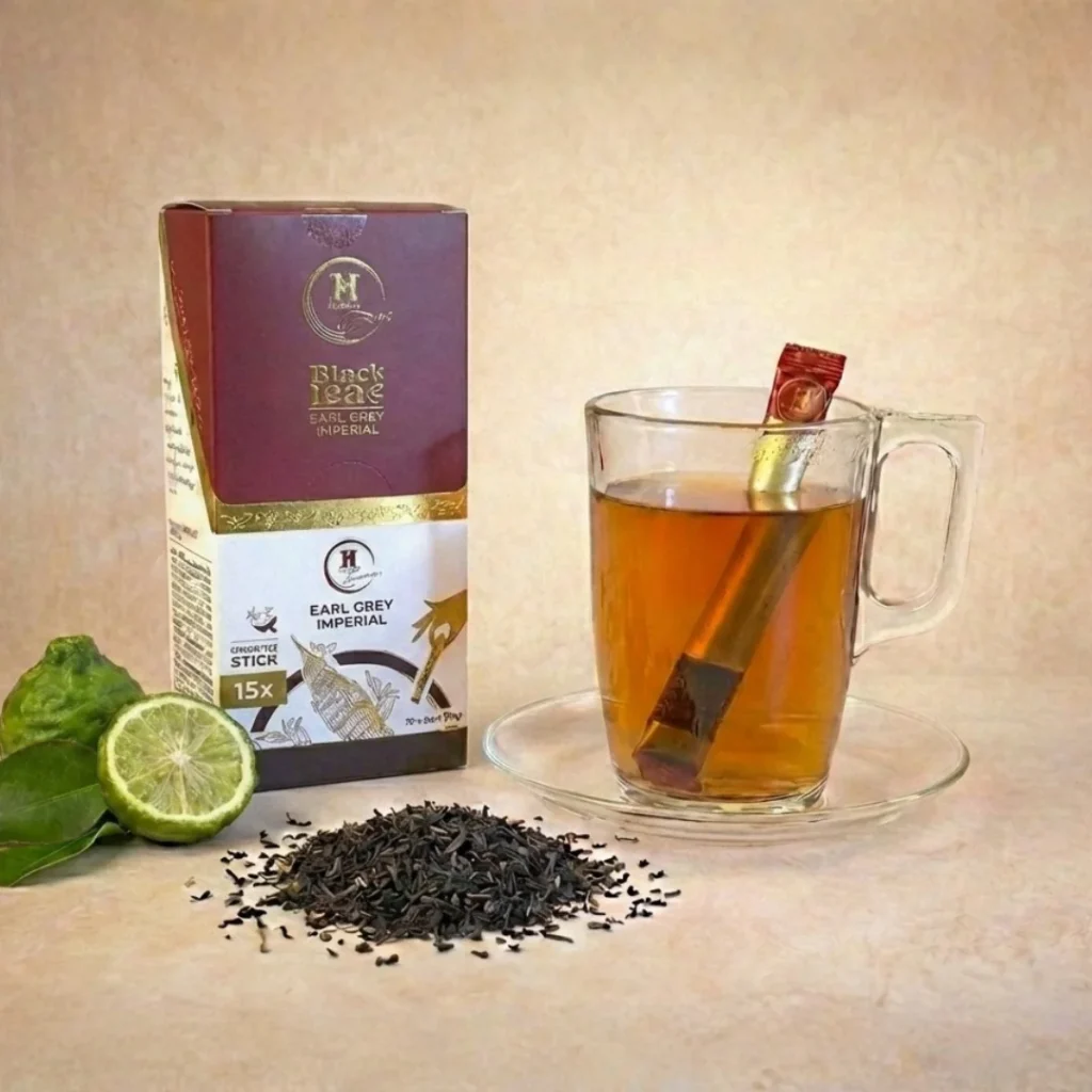 Hilda Tea Earl Grey Imperial stick tea – fekete tea, bergamott (citrus) és fekete tealevél