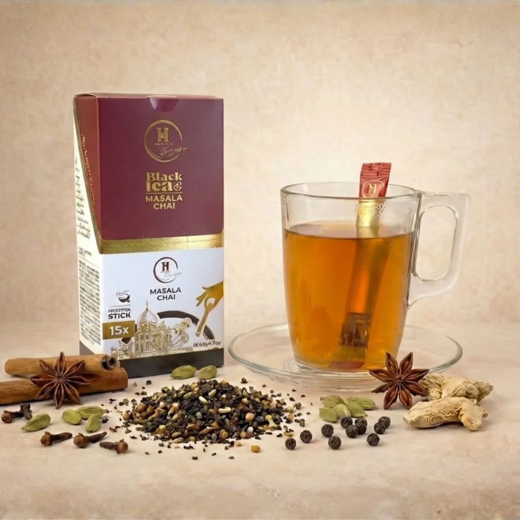 Hilda Tea Masala Chai stick tea – fekete tea, fahéj, csillagánizs, kardamom, szegfűszeg