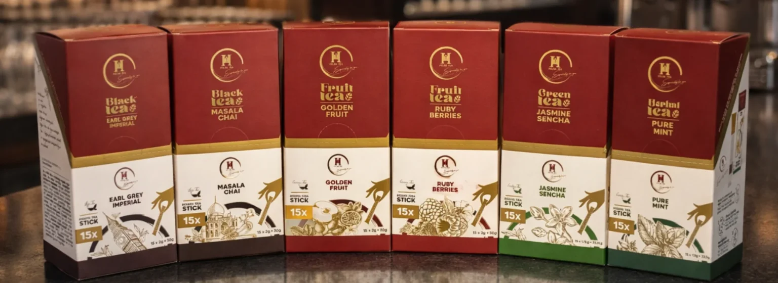 ilda Tea stick tea díszdobozok – disztribútor portfólióhoz, 6 íz